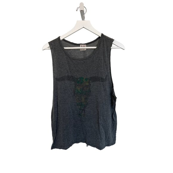 Haute Hippie Longhorn Graphic Muscle Tee - Picture 1 of 3